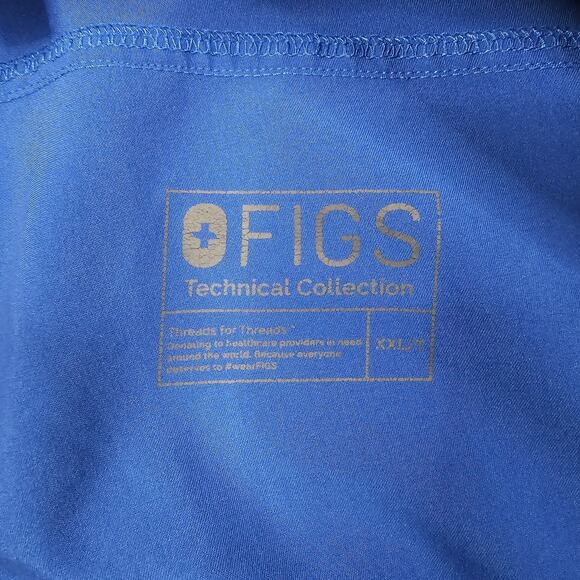 Figs Technical Collection Scrub Pants Womens XXL Tall Blue Hospital T21004T - Picture 5 of 13